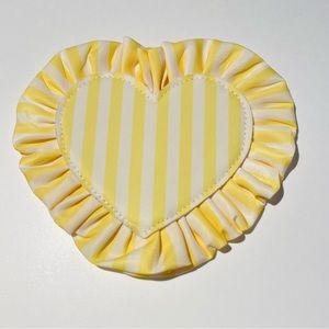 Stoney clover lane yellow and white ruffle heart patch